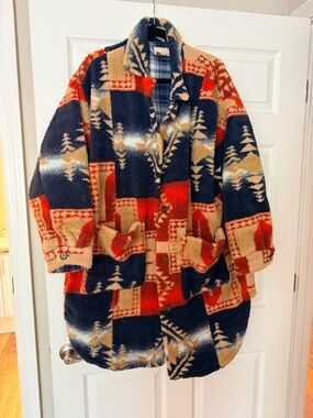 Pilcro by Anthropologie long Sherpa jacket